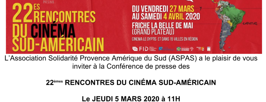 15ème rencontres du cinéma sud américain
